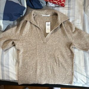 Abercrombie and Fitch Taupe Knit Top